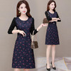 YW-KED-GB109气质减龄打底小个子长袖印花连衣裙 商品缩略图2