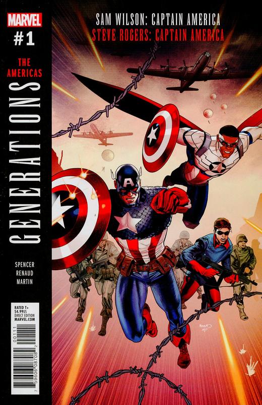 世代传承 美国队长 斜线 Generations Captain Americas（2017）普封 商品图0