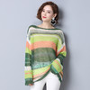 上海旗袍厂PY-30888 秋季新款条纹时尚圆领套头针织衫内搭显瘦潮流气质女毛衣 商品缩略图2