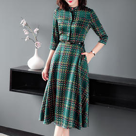 QM-10619女装2020新款减龄打底连衣裙