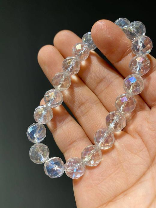 天然水晶宝石切割多角珠手链， 顺丰包邮 商品图0