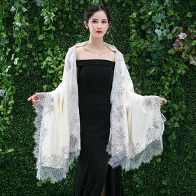 DAS-TB608465181316春秋羊绒蕾丝配旗袍外搭披风