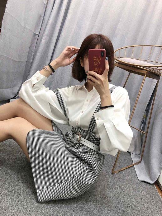 上女吊带格仔裙8829 商品图3