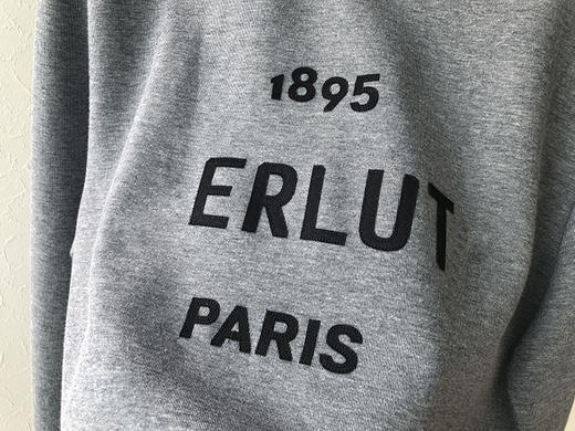 THS 9.21 意大利雅皮灰度 1895paris 重磅双面色织镭射字母卫衣AI527 商品图7