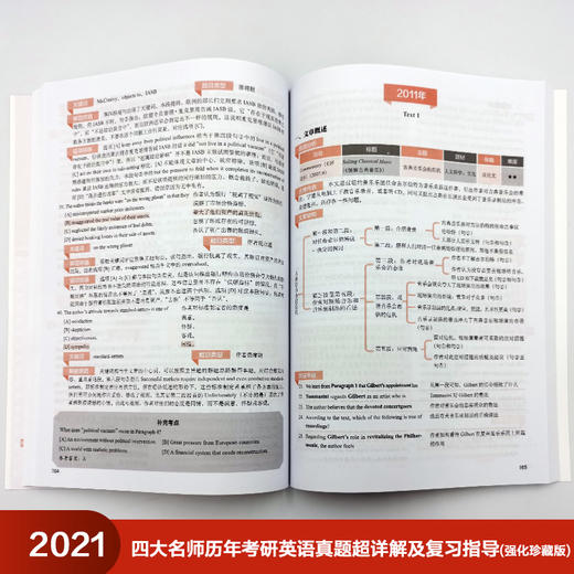 2021四大名师历年考研英语真题超详解及复习指导（强化珍藏版） 2021考研英语 商品图4