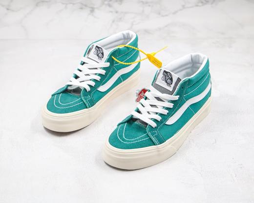 万斯Vans范斯 中帮 灰色鞋舌 王北车同款 酒红色/姜黄色/复古绿色 三色 经典系列SK8-Mid板鞋 王北车同款 商品图0