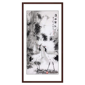 高云鹏《清风祥和》68*138cm 花鸟竖幅作品 茶室/书房/玄关挂画