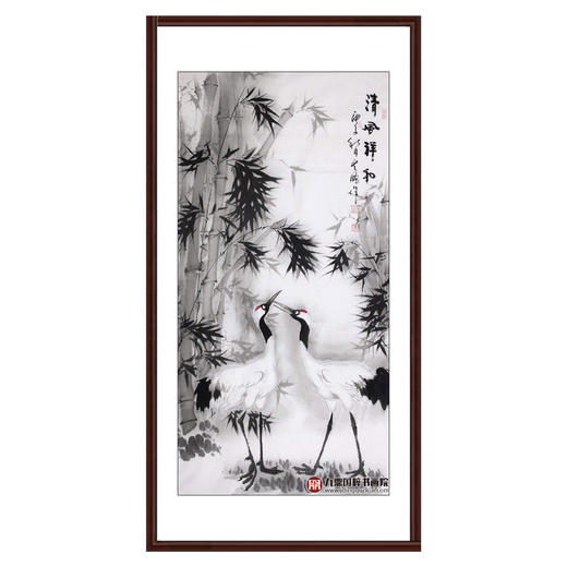 高云鹏《清风祥和》68*138cm 花鸟竖幅作品 茶室/书房/玄关挂画 商品图0