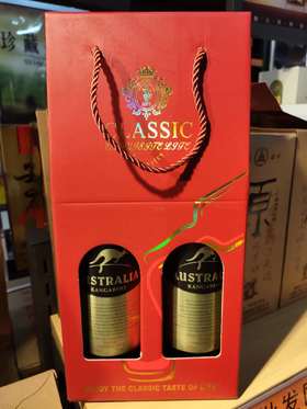 澳洲袋鼠梅洛干红葡萄酒2017 750ml*2瓶装（0501463）