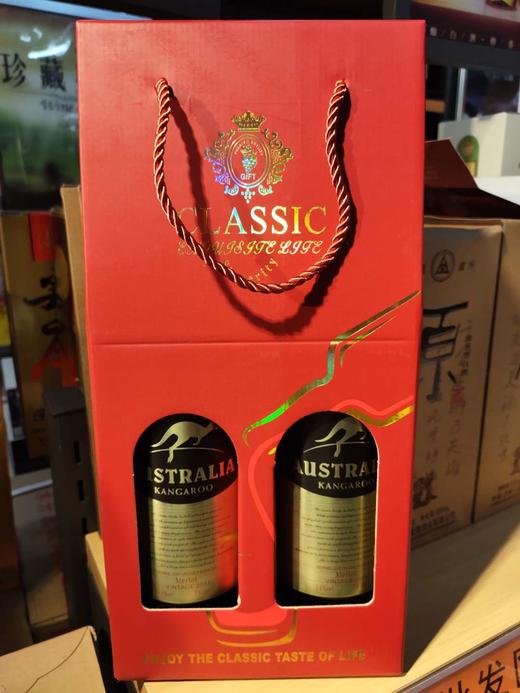 澳洲袋鼠梅洛干红葡萄酒2017 750ml*2瓶装（0501463） 商品图0