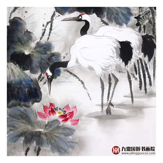 高云鹏《和气满堂》68*138cm 花鸟竖幅作品 茶室/书房/玄关挂画 商品图5