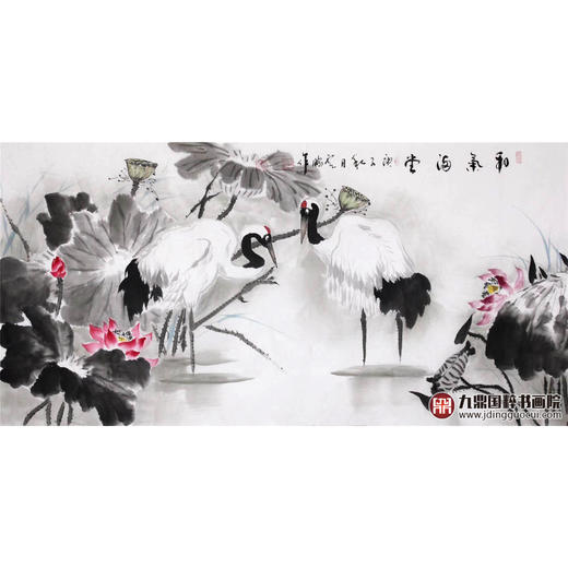 高云鹏《和气满堂》68*138cm 花鸟横幅作品 茶室/卧室挂画 商品图1