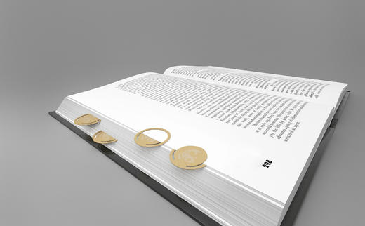 【墨菲】财富鱼 圆形金属书签（三色套装） 商品图5