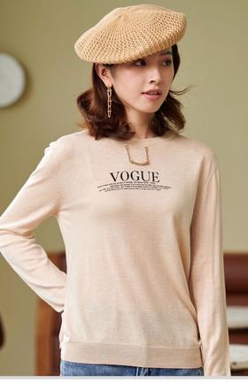 上女英文链条上衣91065