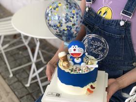 哆啦A梦宝宝生日奶油蛋糕
