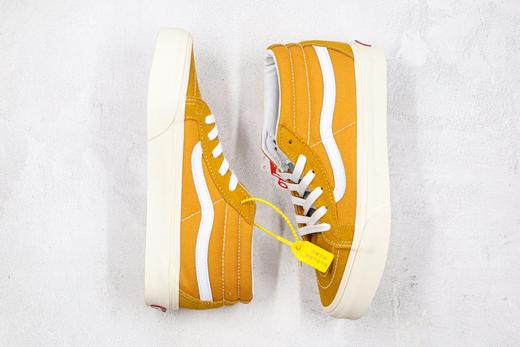 万斯Vans范斯 中帮 灰色鞋舌 王北车同款 酒红色/姜黄色/复古绿色 三色 经典系列SK8-Mid板鞋 王北车同款 商品图5