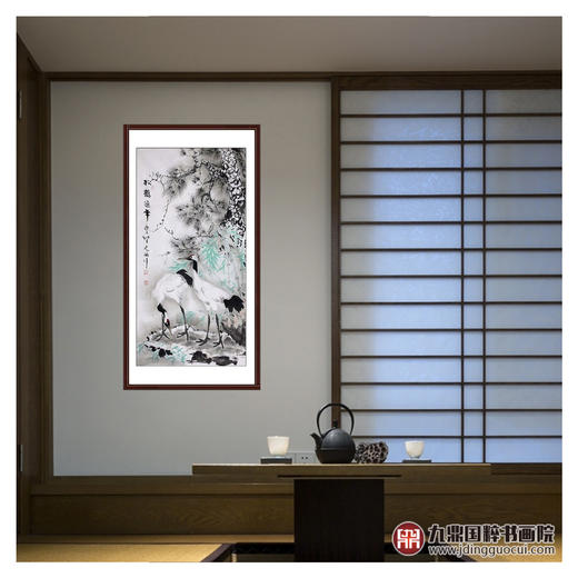 高云鹏《松鹤延年》68*138cm 花鸟竖幅作品 茶室/书房/玄关挂画 商品图3