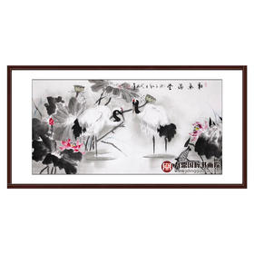 高云鹏《和气满堂》68*138cm 花鸟横幅作品 茶室/卧室挂画