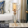 【家居摆件】*欧式金属玻璃浪漫烛台样板间装饰品客厅餐桌奢华家居餐厅美式摆件 商品缩略图3