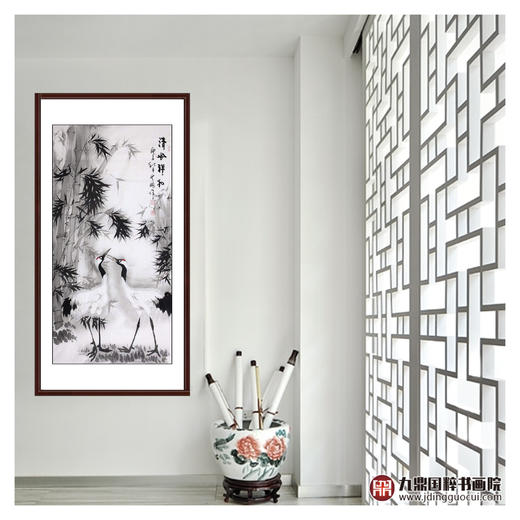 高云鹏《清风祥和》68*138cm 花鸟竖幅作品 茶室/书房/玄关挂画 商品图2