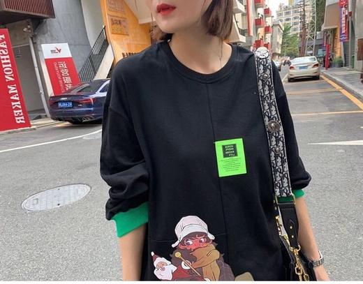 撞色袖口上衣W6599 商品图3