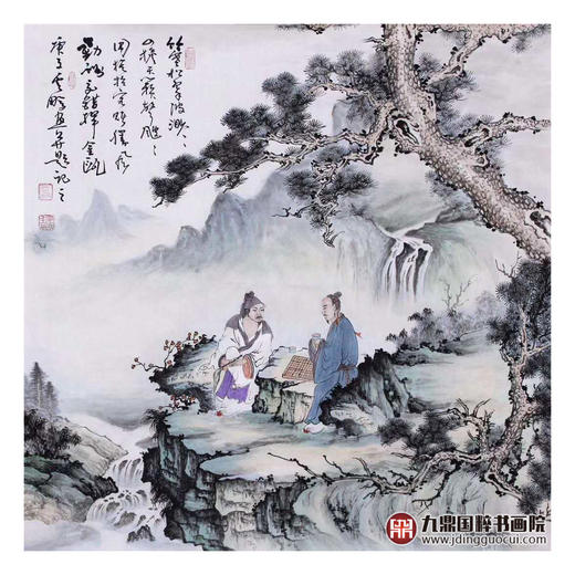 高云鹏《人物作品》68*68cm 人物斗方作品 茶室/客厅挂画 商品图1