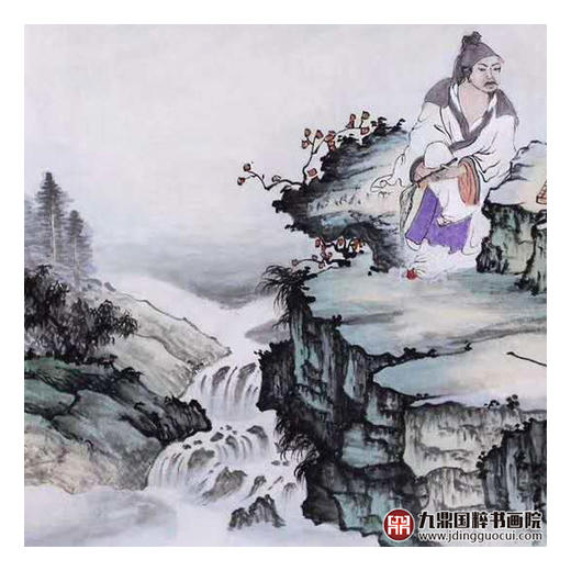 高云鹏《人物作品》68*68cm 人物斗方作品 茶室/客厅挂画 商品图6