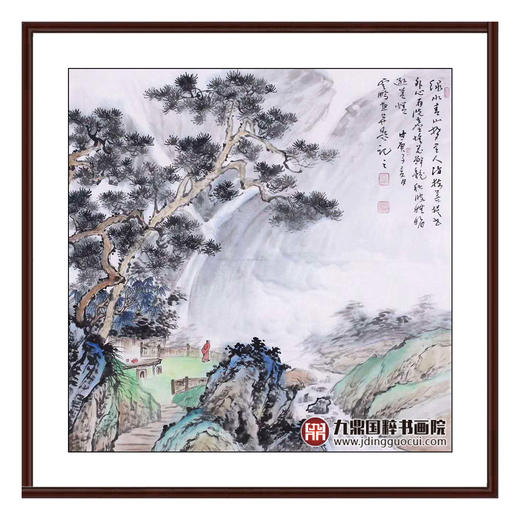 高云鹏《山水作品》68*68cm 山水斗方作品 茶室/客厅挂画 商品图0