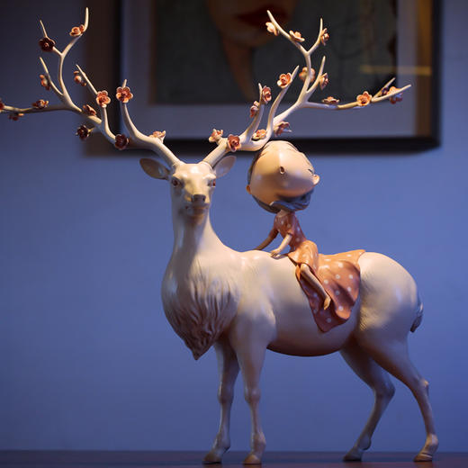 吴琼艺术 风中的童花 商品图1