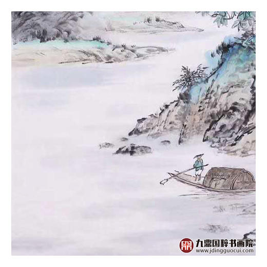 高云鹏《山水作品》68*68cm 山水斗方作品 茶室/客厅挂画 商品图6