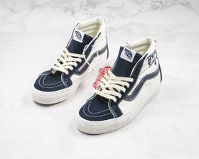 万斯 高帮 刺绣 字母 涂鸦 黄白色、黑白色 Don't Trip 硫化真标