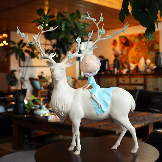 吴琼艺术 风中的童花 商品图3