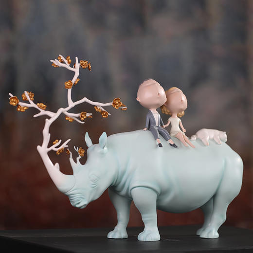 吴琼艺术 恋爱的犀牛 商品图1