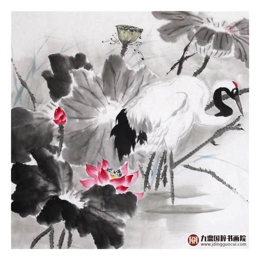 高云鹏《和气满堂》68*138cm 花鸟横幅作品 茶室/卧室挂画 商品图4