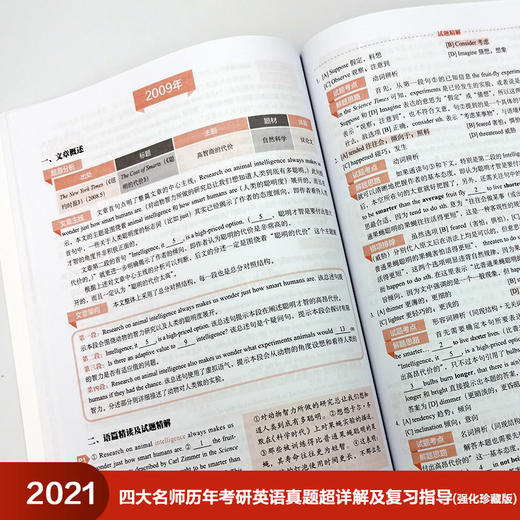 2021四大名师历年考研英语真题超详解及复习指导（强化珍藏版） 2021考研英语 商品图6