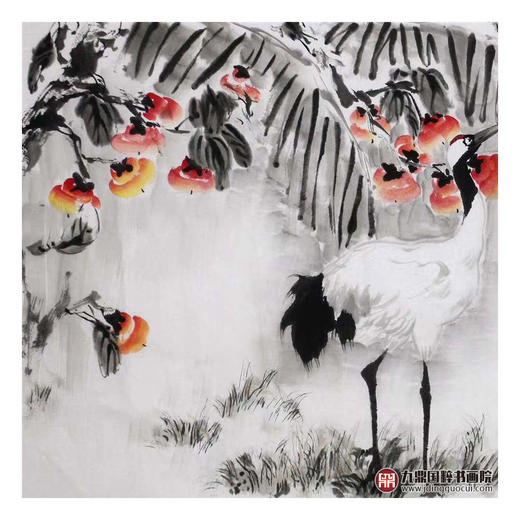 高云鹏《好事连连》68*138cm 花鸟横幅作品 茶室/卧室挂画 商品图4