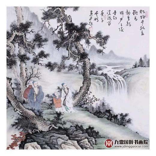 高云鹏《人物作品》68*68cm 人物斗方作品 茶室/客厅挂画 商品图1