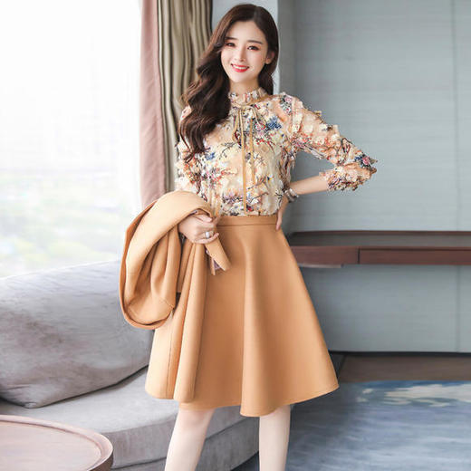 WZNH-XPH8A9长款优雅街头套裙 商品图3