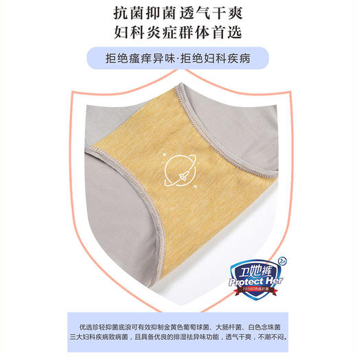 【99元2条，数量拍2】皇家丽美（若爱）抗菌抑菌卫她裤2代免洗内裤莫代尔棉WTK2088/WTK2089 商品图7