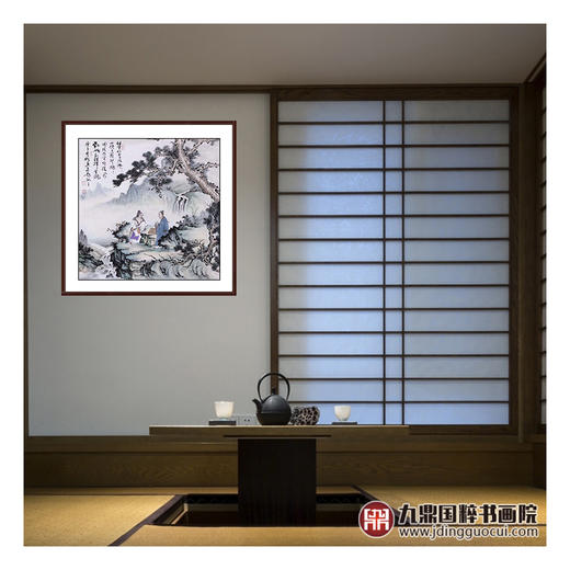 高云鹏《人物作品》68*68cm 人物斗方作品 茶室/客厅挂画 商品图3