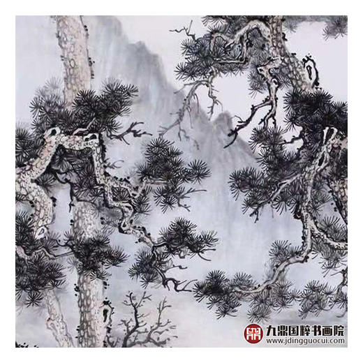 高云鹏《人物作品》68*68cm 人物斗方作品 茶室/客厅挂画 商品图4