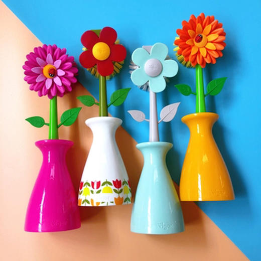西班牙Vigar花系列碟刷带花瓶 商品图3