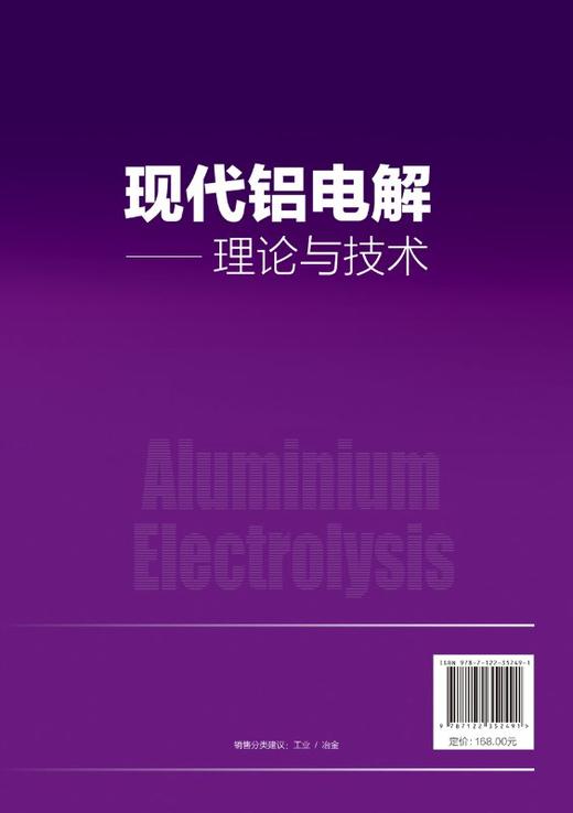 现代铝电解 理论与技术 电解质结构与物理化学性质 电极过程与阳极效应 槽电压电流效率 电解槽焙烧启动控制 冶金专业书籍 商品图1