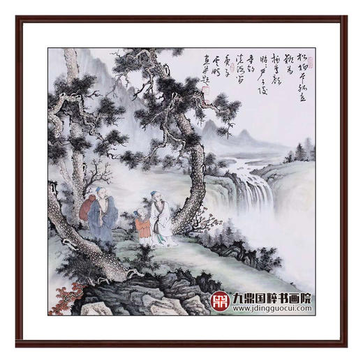 高云鹏《人物作品》68*68cm 人物斗方作品 茶室/客厅挂画 商品图0