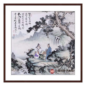 高云鹏《人物作品》68*68cm 人物斗方作品 茶室/客厅挂画