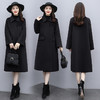 WZNH-XCMZ7397宽松显瘦女中长款毛呢外套秋冬纯色简约通勤外套 商品缩略图2