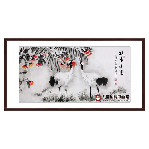 高云鹏《好事连连》68*138cm 花鸟横幅作品 茶室/卧室挂画 商品图0