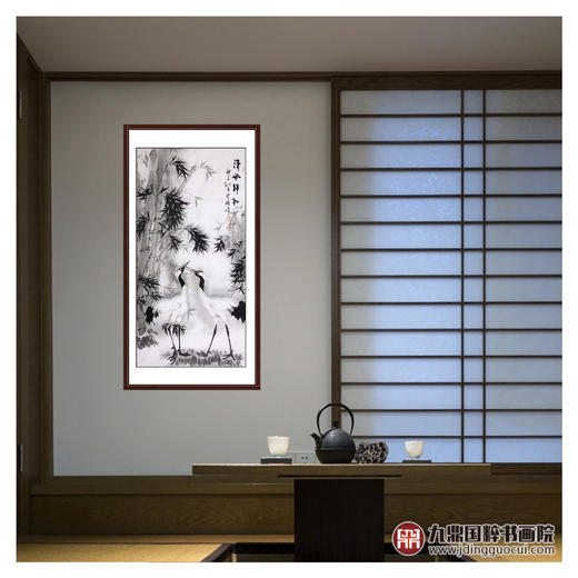 高云鹏《清风祥和》68*138cm 花鸟竖幅作品 茶室/书房/玄关挂画 商品图3