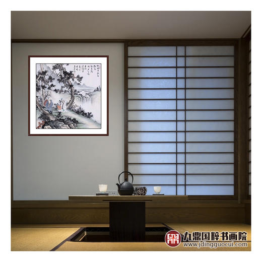 高云鹏《人物作品》68*68cm 人物斗方作品 茶室/客厅挂画 商品图3