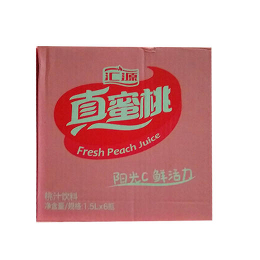 汇源真蜜桃桃汁饮料1.5L*6瓶（0401967） 商品图0